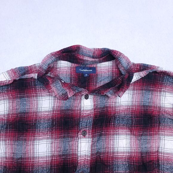 croft & barrow Other - Croft & Barrow Tartan Flannel Casual Button Up Shirt Mens Size M Black Red
